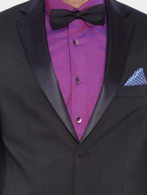 black polyester formal blazer - 13044751 - Standard Image - 4