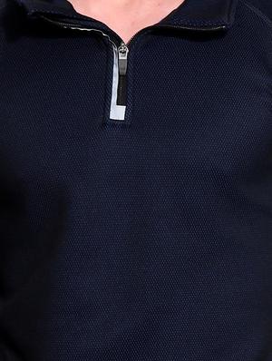 solid navy blue polyester t-shirt - 13054679 - Standard Image - 4
