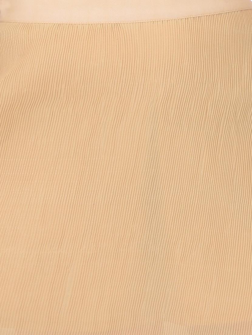 beige georgette a-line skirt - 13054960 - Zoom Image - 4