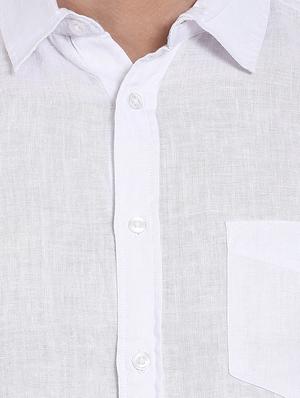 white cotton casual shirt - 13055761 - Standard Image - 4