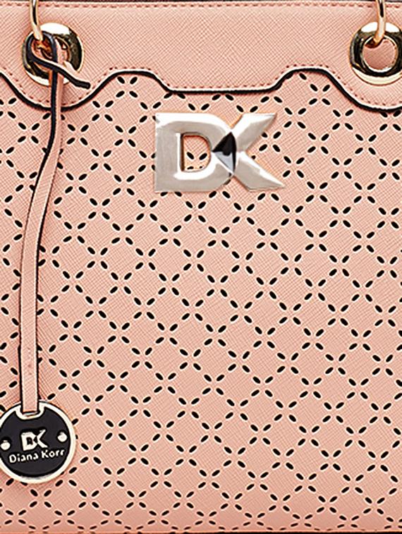 pink leatherette handbag - 13072710 - Zoom Image - 4