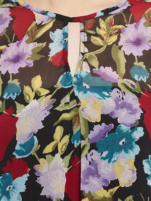 floral key-hole top - 13079016 - Standard Image - 4
