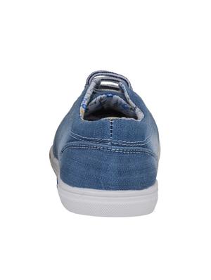 blue denim lace up sneakers - 13098683 - Standard Image - 4