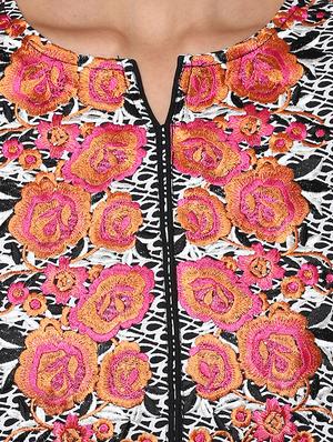 black none straight kurti - 13103840 - Standard Image - 4