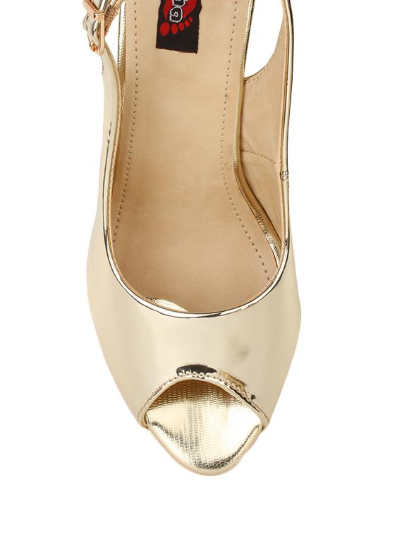 gold back strap sandal - 13111712 - Zoom Image - 4