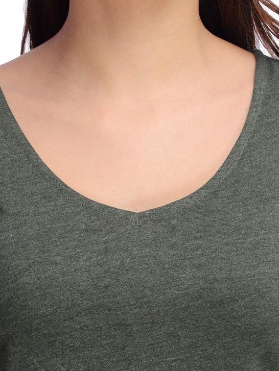 Green solid tee - 13116831 - Zoom Image - 4