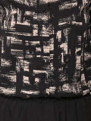 black printed polyester full leg jumpsuit - 13117646 - Standard Image - 4