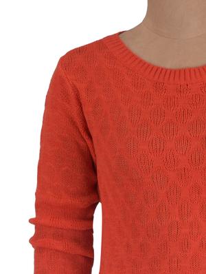 red color Wool Acrylic Solid Long Sleeved Cardigan - 1311944 - Standard Image - 4