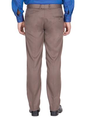 brown grey rayon set of 2 flat front formal trouser - 13123188 - Standard Image - 4