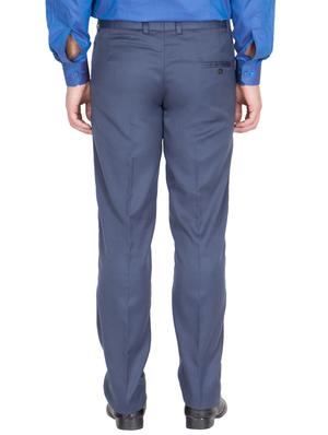blue grey rayon set of 2 flat front formal trouser - 13123195 - Standard Image - 4