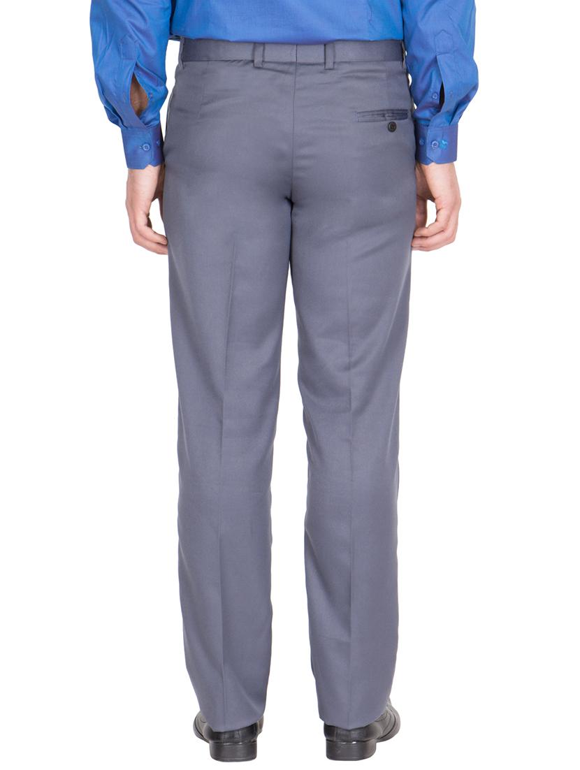 blue grey rayon set of 2 flat front formal trouser - 13123195 - Zoom Image - 7