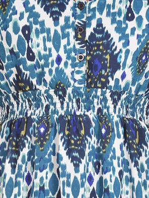 blue georgette maxi dress - 13128162 - Standard Image - 4