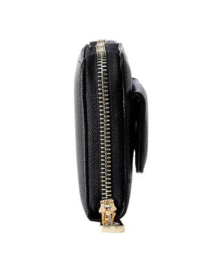 black leatherette clutch - 13128532 - Standard Image - 4