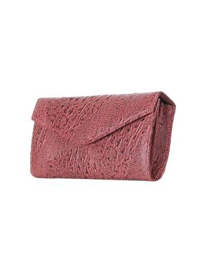 pink leatherette clutch - 13132225 - Standard Image - 4