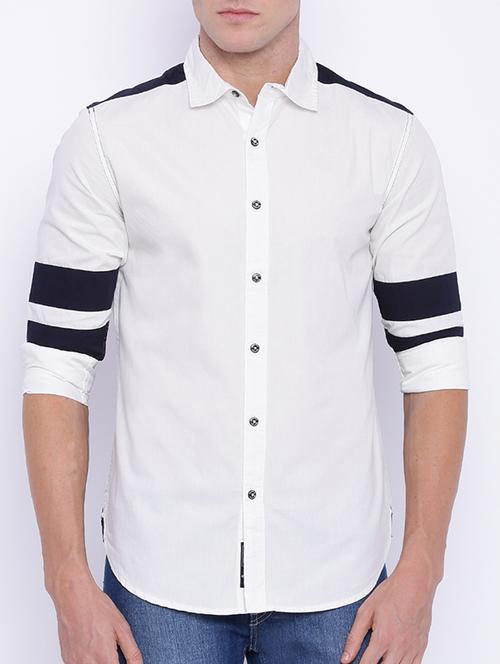 white cotton casual shirt - 13135800 - Standard Image - 1