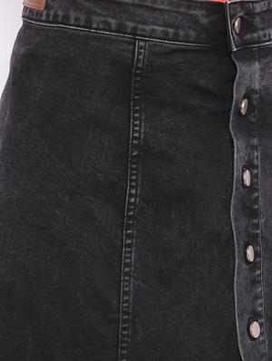 black cotton aline skirts - 13138322 - Standard Image - 4