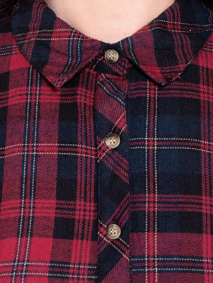 red checkered cotton dress - 13144576 - Zoom Image - 4