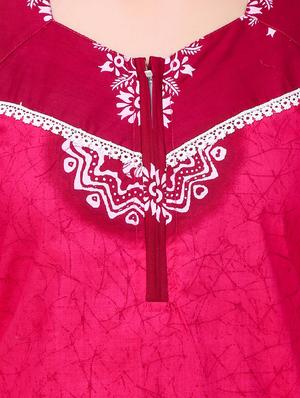 pink cotton gowns - 13155138 - Standard Image - 4