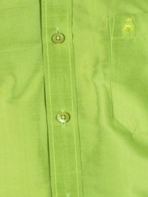 green silk blend formal shirt - 13158690 - Standard Image - 4