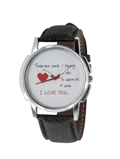 RELISH-604 round analog dial leather strap watch - 13162804 - Standard Image - 1