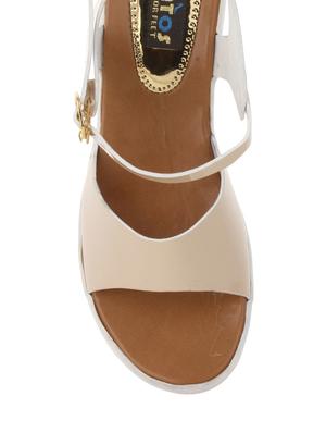nude ankle strap sandal - 13163686 - Standard Image - 4