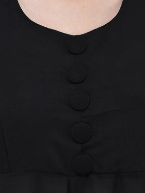 black georgette solid tunic - 13169890 - Standard Image - 4