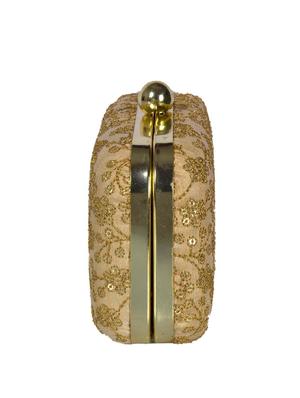 gold cotton clutch - 13172632 - Standard Image - 4