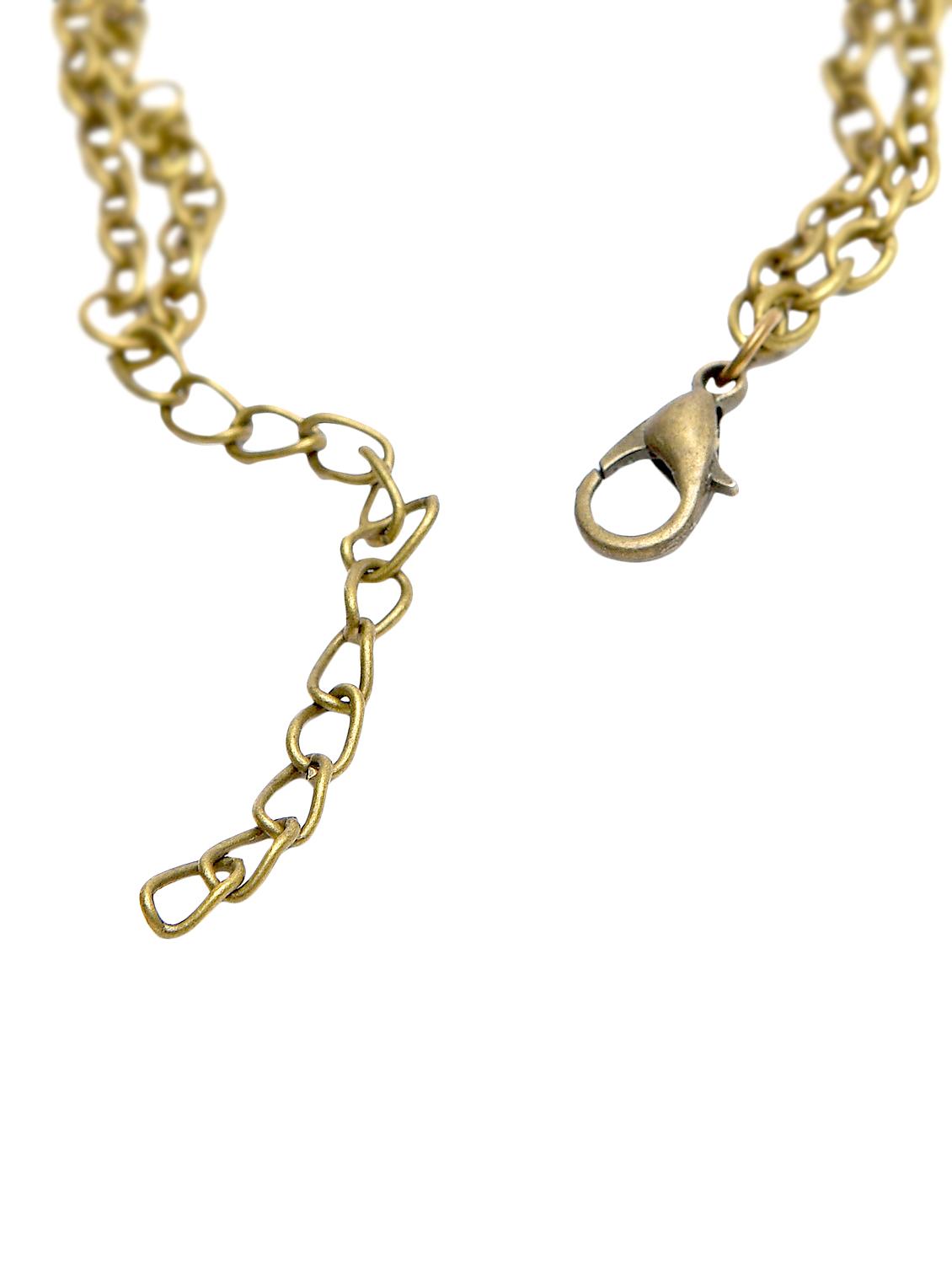 Antique Gold Embellished Ring Bracelet - 1317735 - Zoom Image - 4