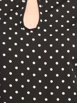 black polka dot cotton top - 13179992 - Standard Image - 4