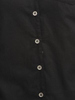 solid black crepe shirt - 13180039 - Standard Image - 4