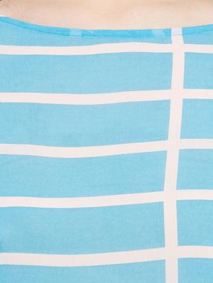 blue georgette check tunic - 13184364 - Standard Image - 4