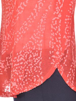 Curved hem scoop neck top - 13187508 - Standard Image - 4