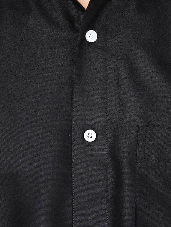 black cotton formal shirt - 13199067 - Zoom Image - 4