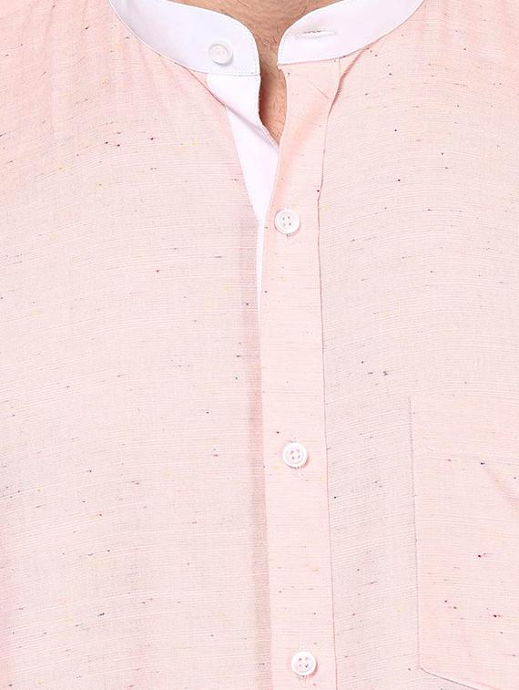 pink cotton casual shirt - 13214998 - Zoom Image - 4