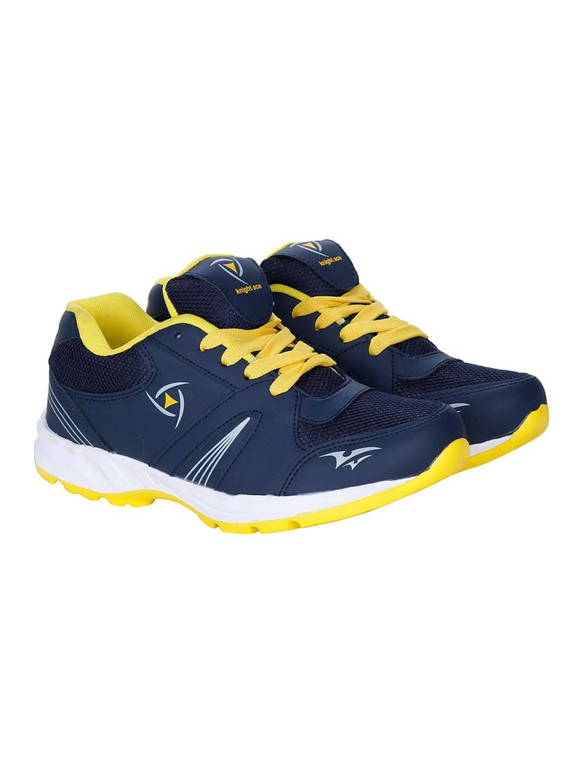 navy leatherette(pu sport shoes - 13215593 - Zoom Image - 4