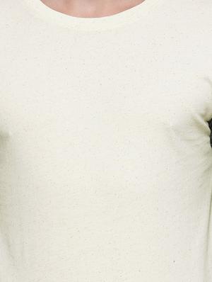 white cotton color block t-shirt - 13217004 - Standard Image - 4