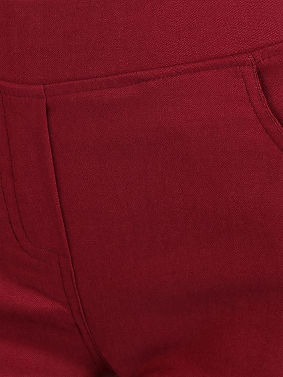 maroon cotton jegging - 13225398 - Zoom Image - 4