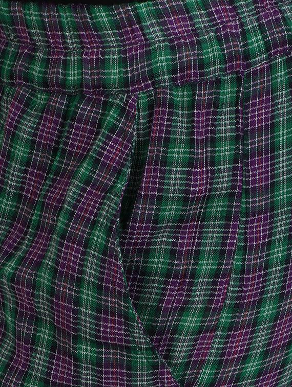 green cotton flat front trouser - 13225485 - Zoom Image - 4