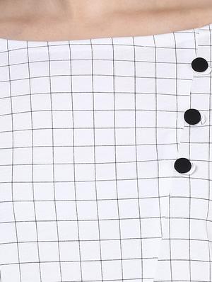 white checkered regular top - 13242676 - Standard Image - 4