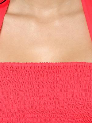 red solid gown dress - 13243170 - Standard Image - 4