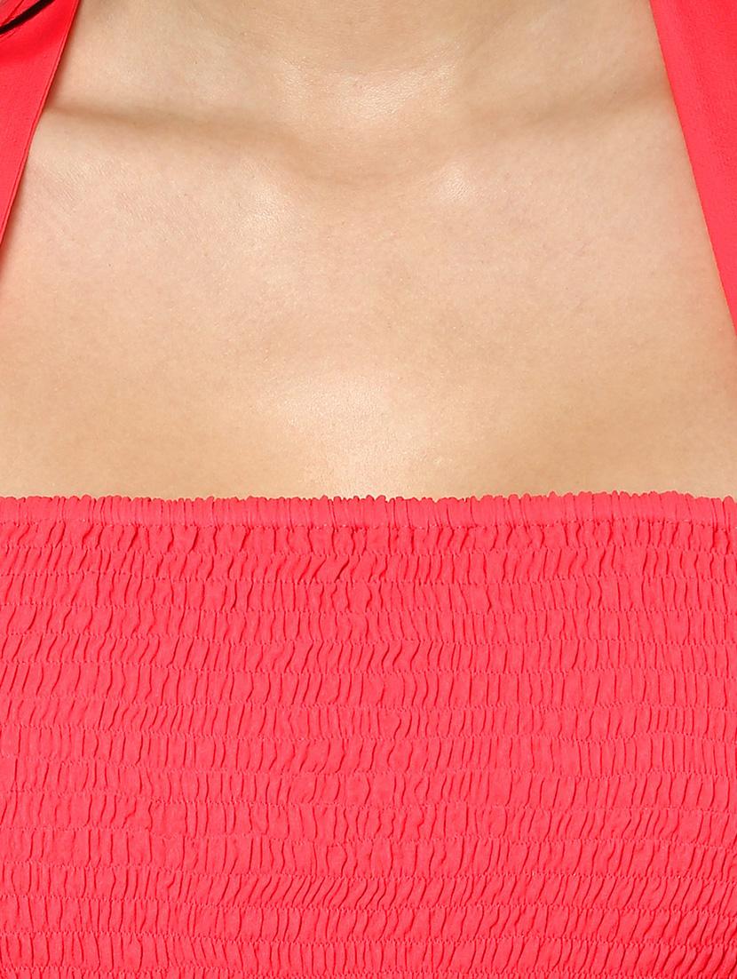 red solid gown dress - 13243170 - Zoom Image - 4