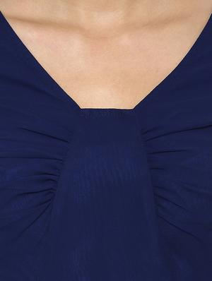 dark blue georgette dress - 13243171 - Standard Image - 4