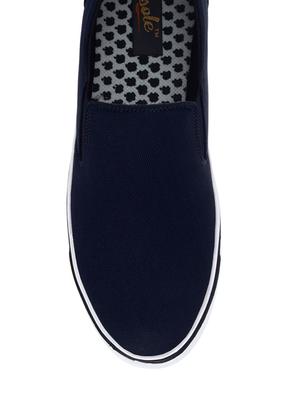 blue canvas slip on shoe - 13244608 - Standard Image - 4