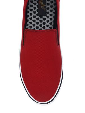 red canvas slip on shoe - 13244610 - Standard Image - 4
