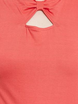 coral cotton blend regular top - 13247696 - Standard Image - 4