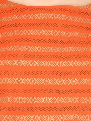 orange cotton long kurta - 13248515 - Standard Image - 4