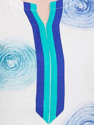 printed unstitched palazoo suit - 13252800 - Standard Image - 4