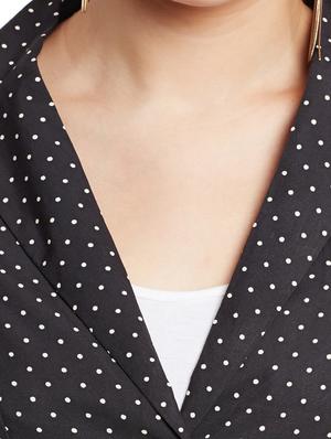 black crepe formal blazer - 13259488 - Standard Image - 4