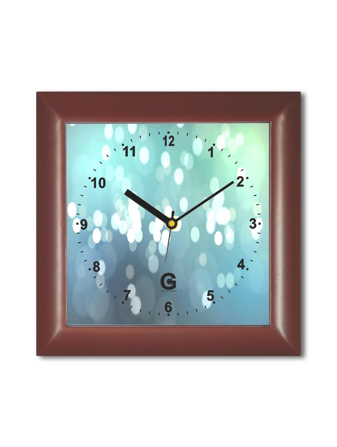 Multicolored Plastic And Glass Bubble Printed Wall Clock - By