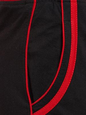 black cotton full length track pant - 13260984 - Standard Image - 4